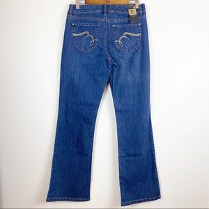 Nine West Jeans NW Sams Arielle EMB Boot Missy 8